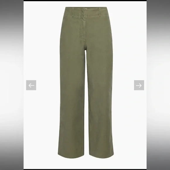 NWT Aritzia Wilfred Free Ascendant High-Rise Wide Leg Pants in Birch - Sz 00 - Picture 10 of 12